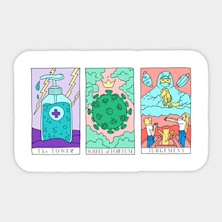 Tarot Pandemic Cards Sticker